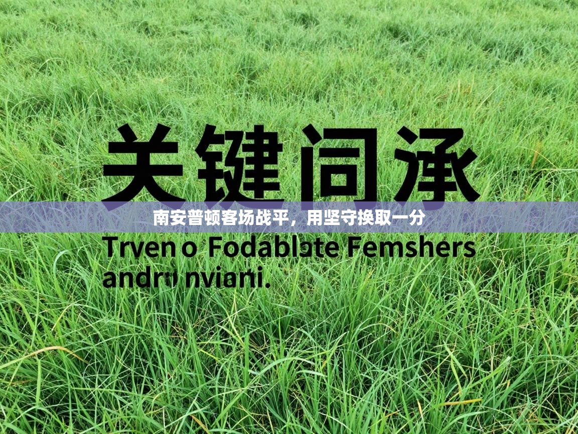 南安普顿客场战平，用坚守换取一分  第1张